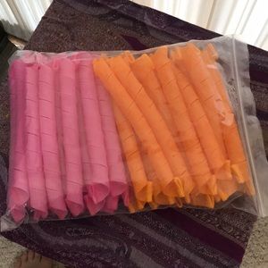 Long hair -pull through curlers